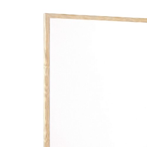 QConnect Whiteboard Wooden Frame 900x600mm KF03571 Hunt Office UK